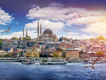 نمای مسجد سلیمانیه تنگه بسفر استانبول